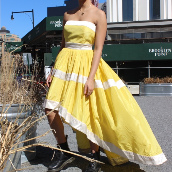 Escada | Dresses | Vintage Escada Yellow Dress Masterpiece | Poshmark